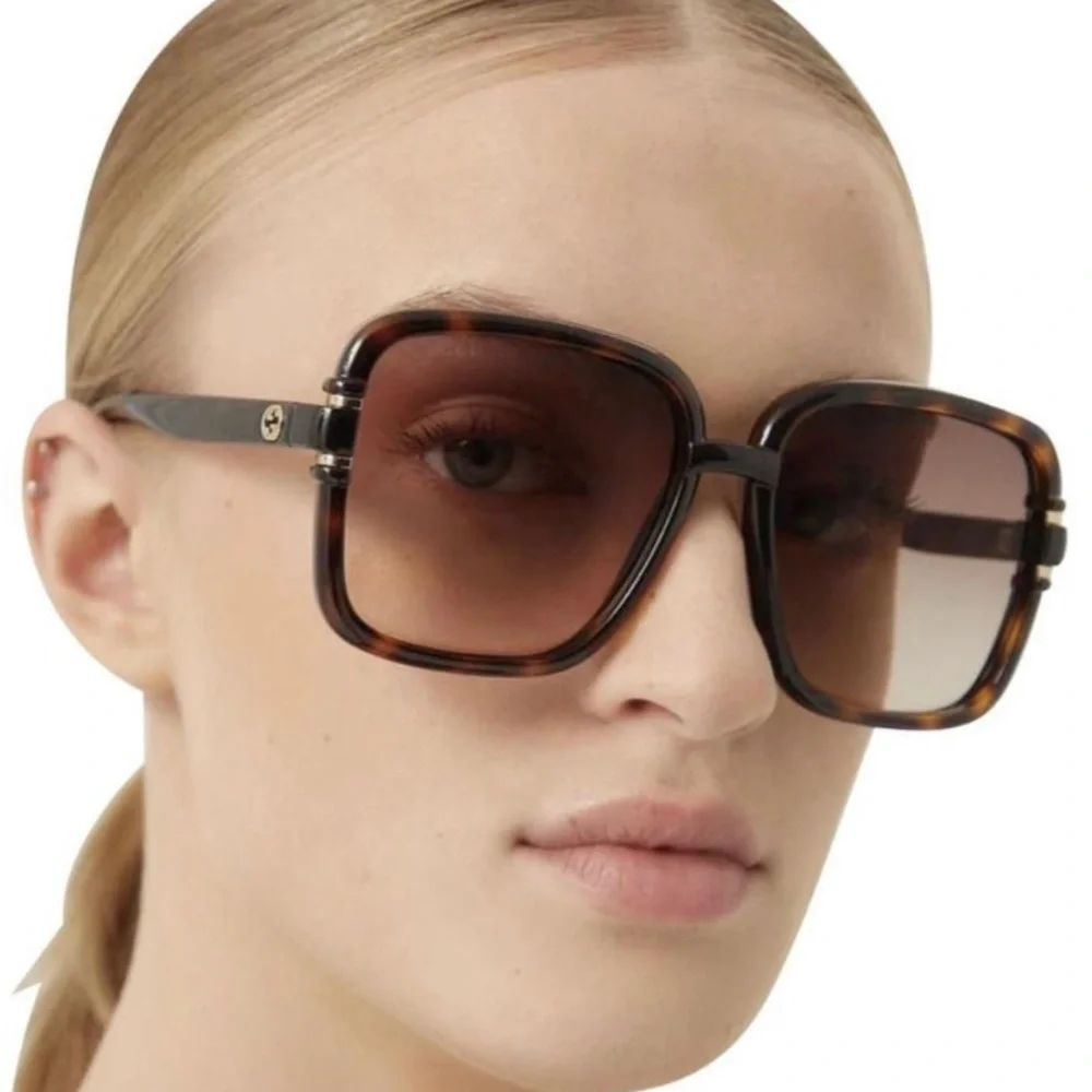 NEW GUCCI GG1066S 002 NEW COLLECTION WOMEN’S SUNGLASSES GUCCI GG 1066S HAVANA
